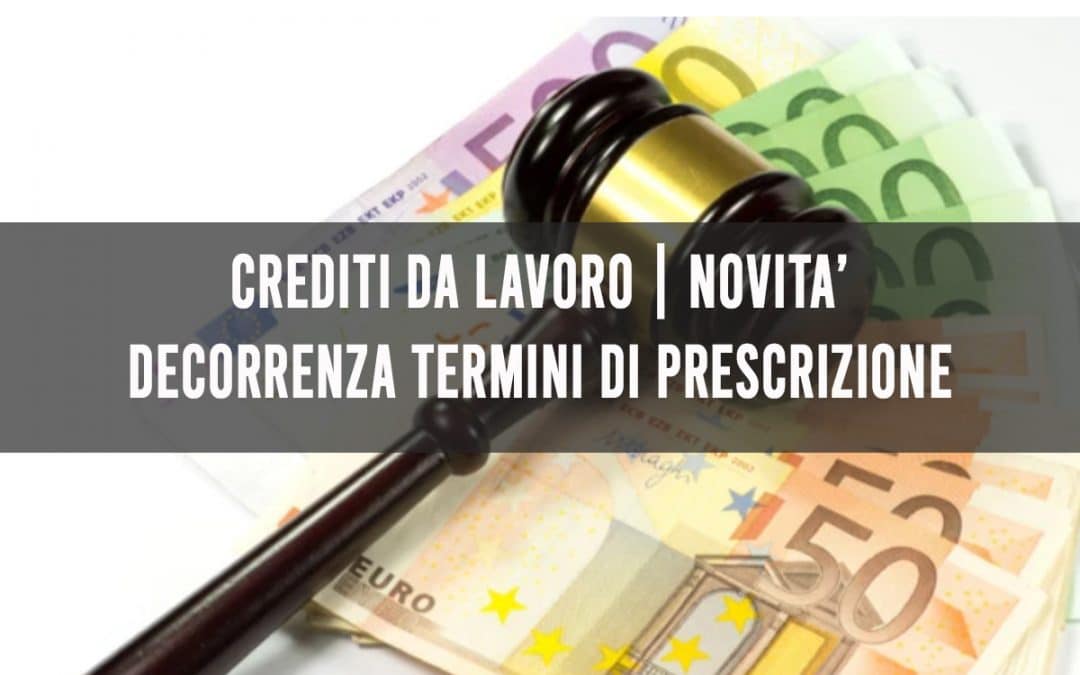 Crediti da lavoro. Novità 2022