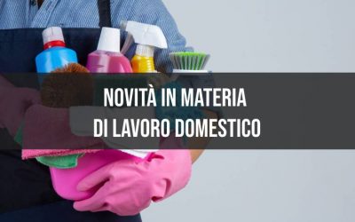 Novità in materia di lavoro domestico